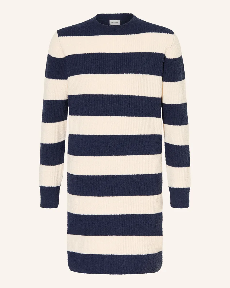 S.Oliver Strickkleid blau Dunkelblau