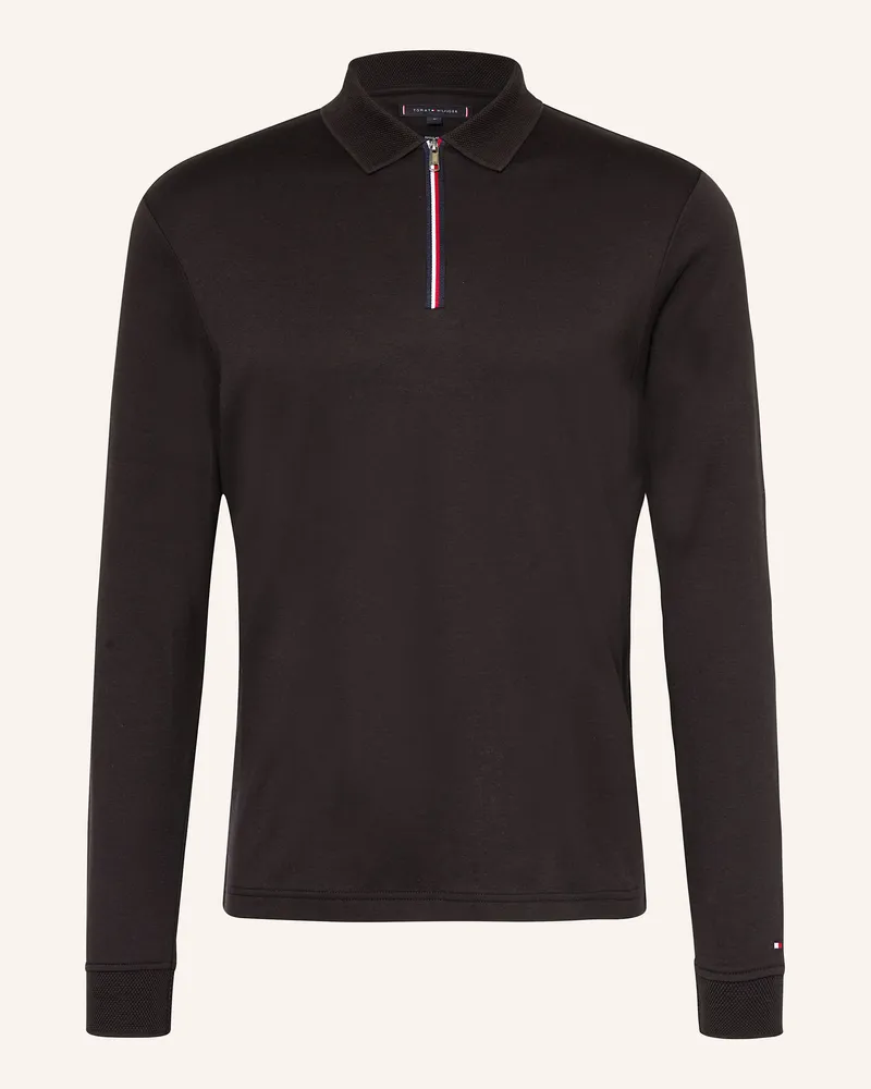 Tommy Hilfiger Jersey-Poloshirt Regular Fit Schwarz