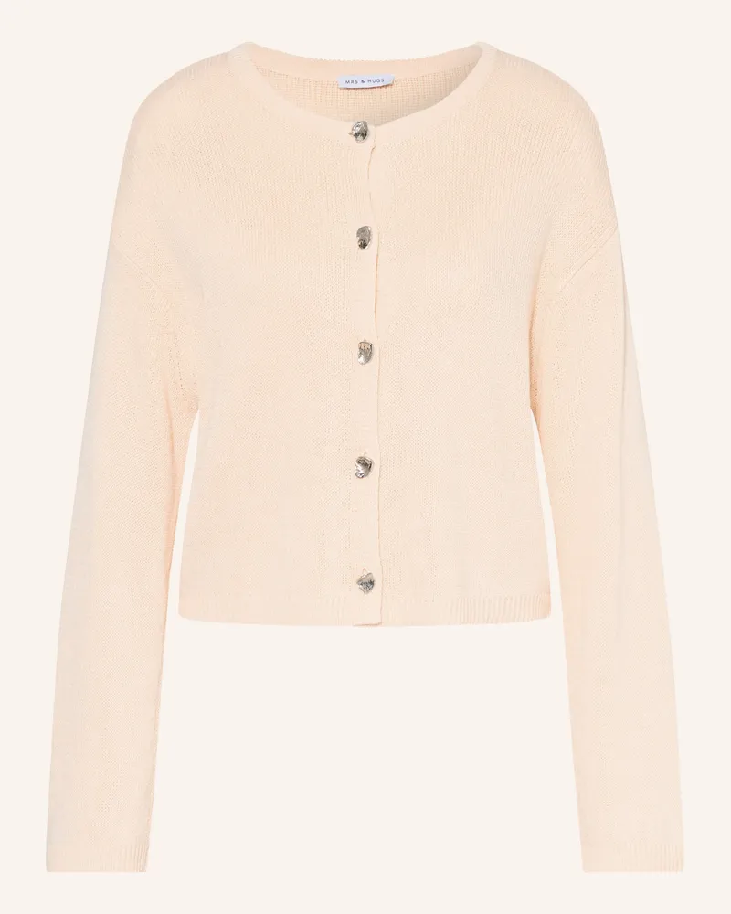 Mrs & HUGS Strickjacke Creme
