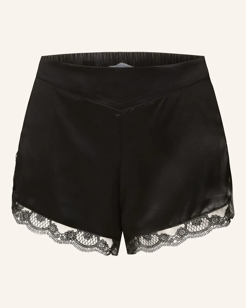 Simone Pérèle Schlafshorts LOVE ME aus Seide Schwarz