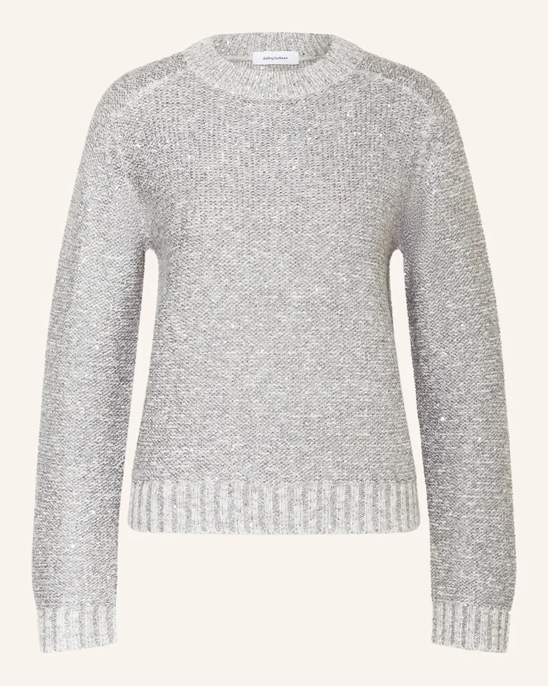 Darling Harbour Pullover Mit Pailletten grau Grey