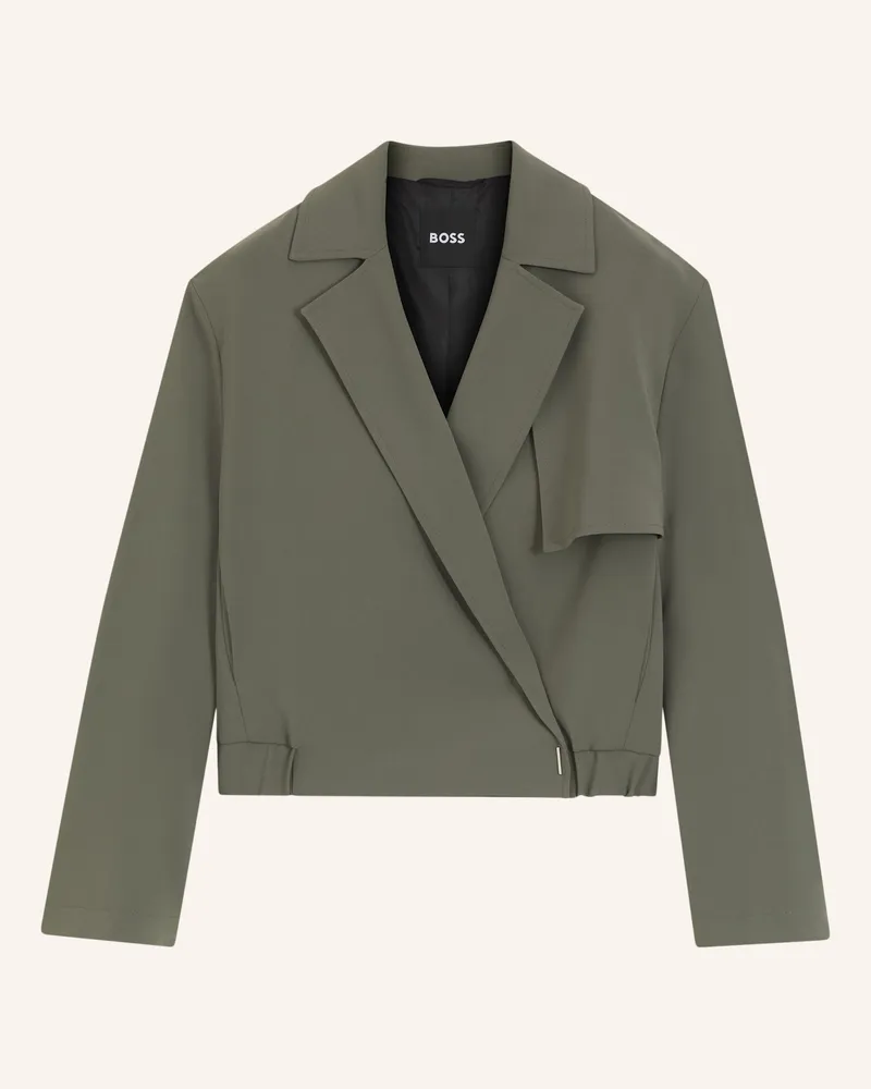 HUGO BOSS Blazer Jenchi Relaxed Fit gruen Dunkelgrün