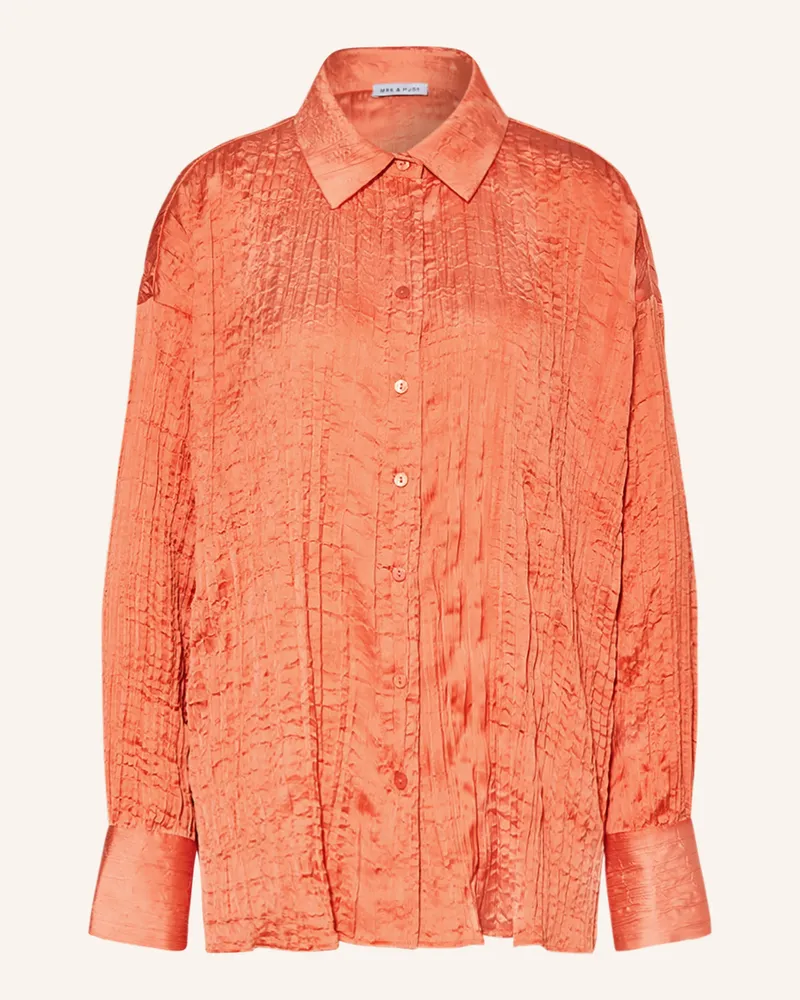 Mrs & HUGS Hemdbluse Orange