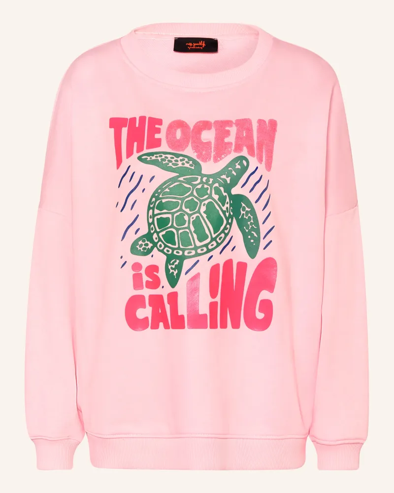 Miss Goodlife Sweatshirt Mit Pailletten rosa Hellrosa