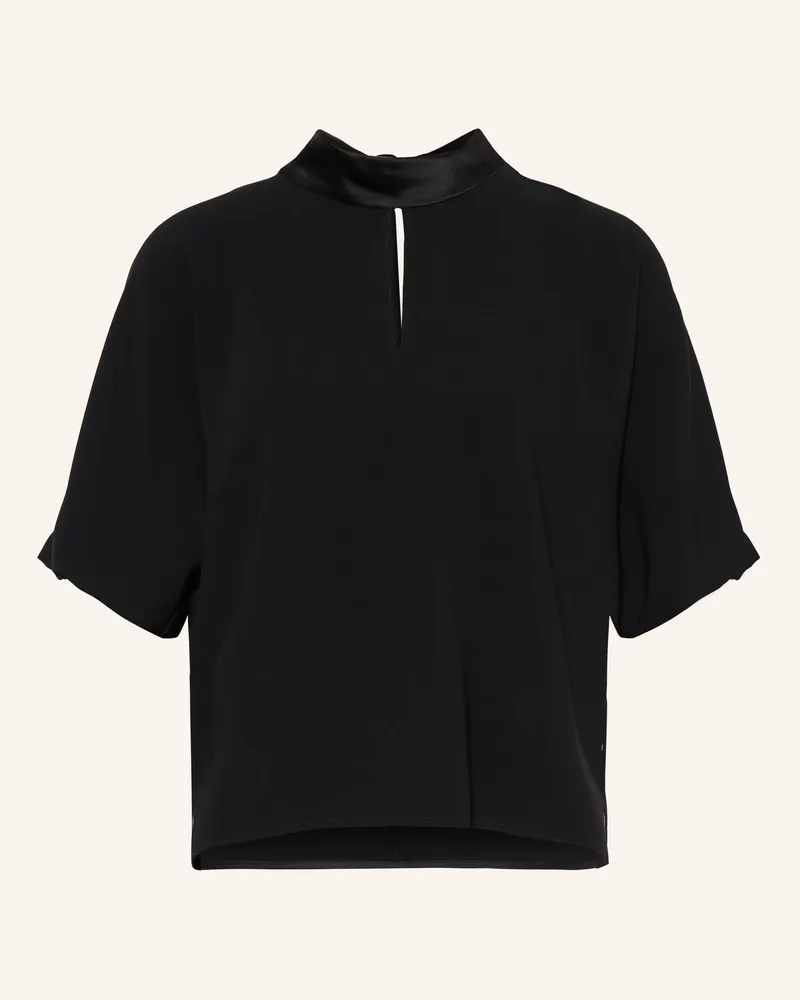 Luisa Cerano Schluppenbluse Mit Cut-Out schwarz Schwarz