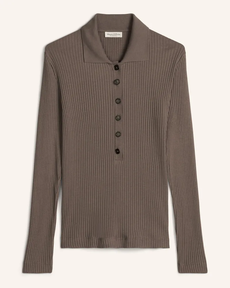 Marc O'Polo Jersey-Poloshirt braun Braun