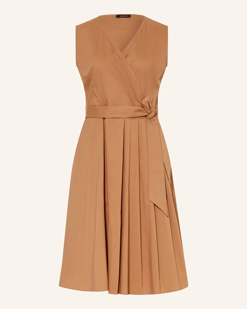More & More Kleid in Wickeloptik Braun