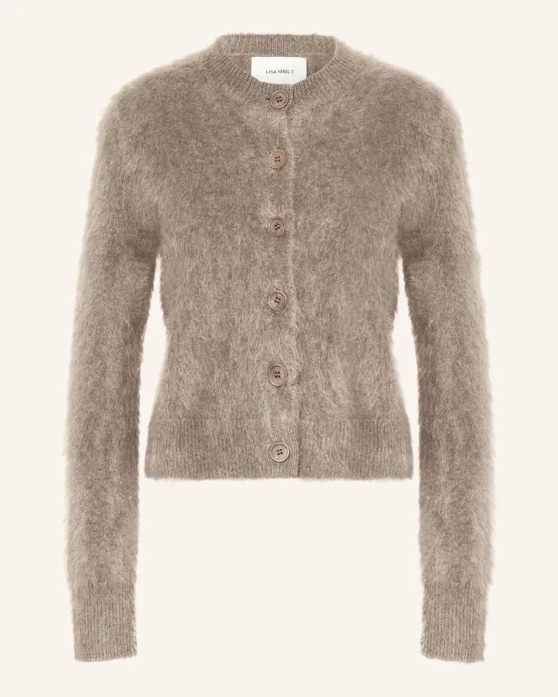 Lisa Yang Strickjacke AZALEA aus Cashmere Braun