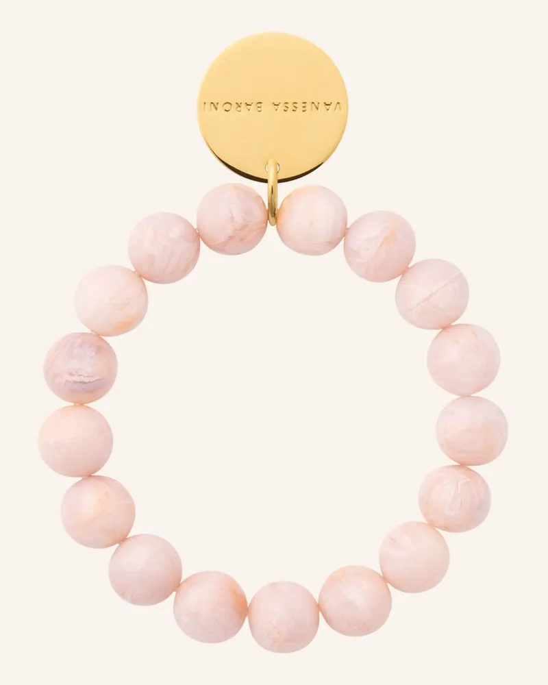 Vanessa Baroni Armbänder Mini Beads Flex Ivory Rose Marble By Glambou gold Gold