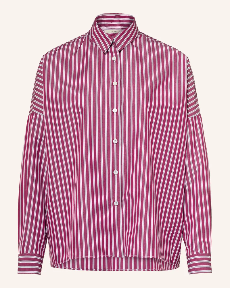 lilienfels Hemdbluse rot Dunkellila