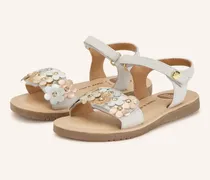 Sandalen Gradina Mit Schmucksteinen weiss