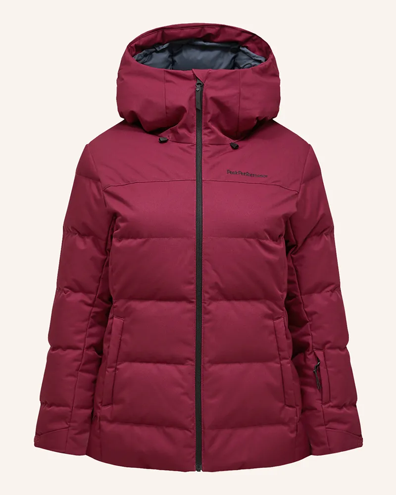 Peak Performance Daunen-Skijacke SHRED Dunkelrot
