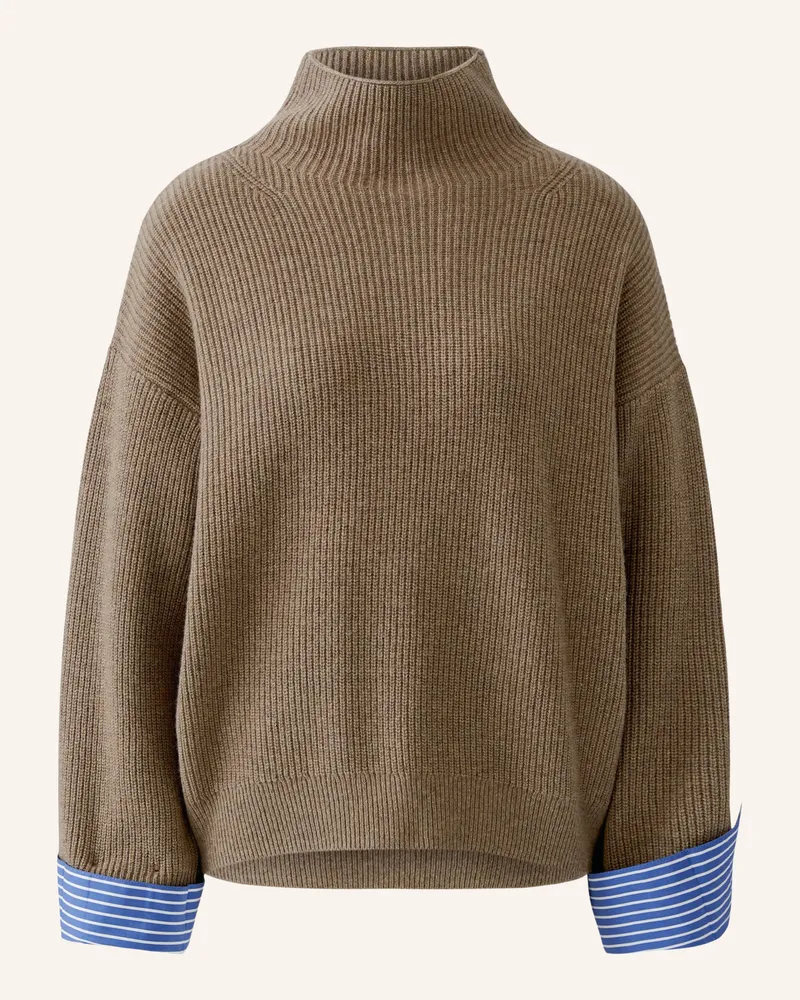 Oui  Pullover beige Braun