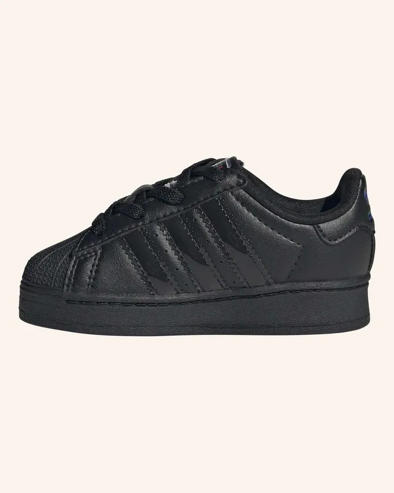 adidas ADIDAS SUPERSTAR LED LIGHTS SCHUHE MIT KOMFORTVERSCHLUSS UND ELASTISCHEN SCHNÜRSENKELN FÜR KINDER Schwarz