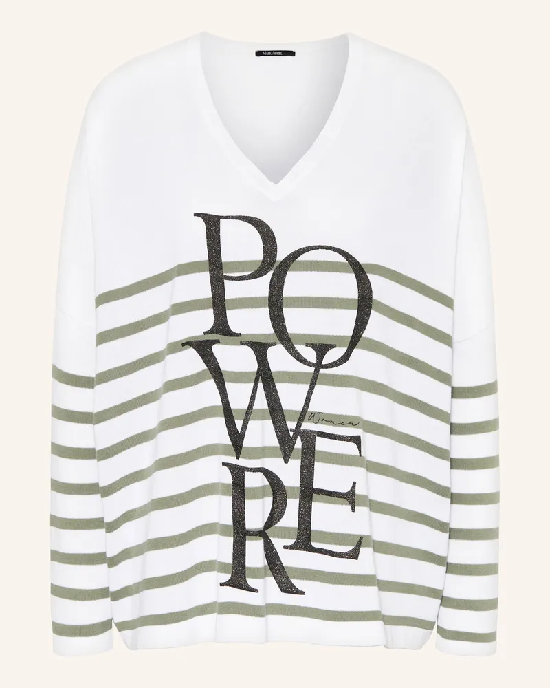 MARC AUREL Oversized-Pullover Weiss