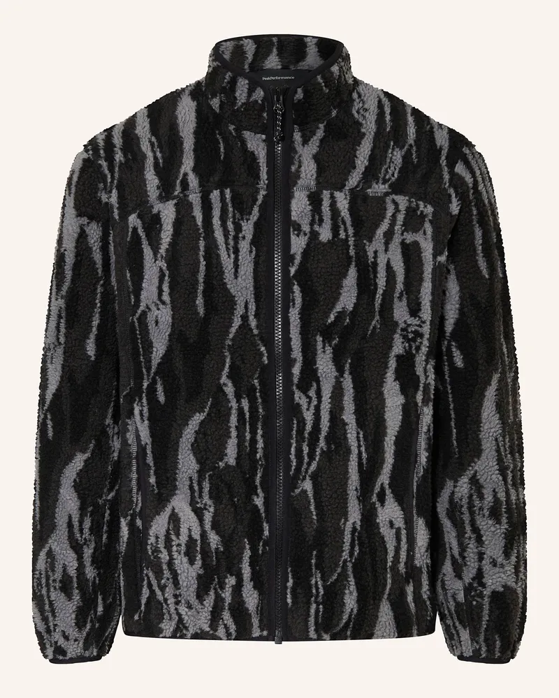 Peak Performance Teddyfell-Jacke Schwarz