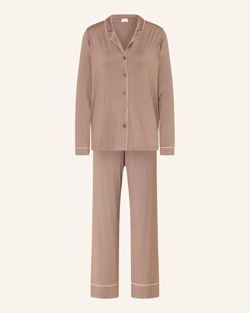 Mey Schlafanzug Serie Pure Chic beige Taupe