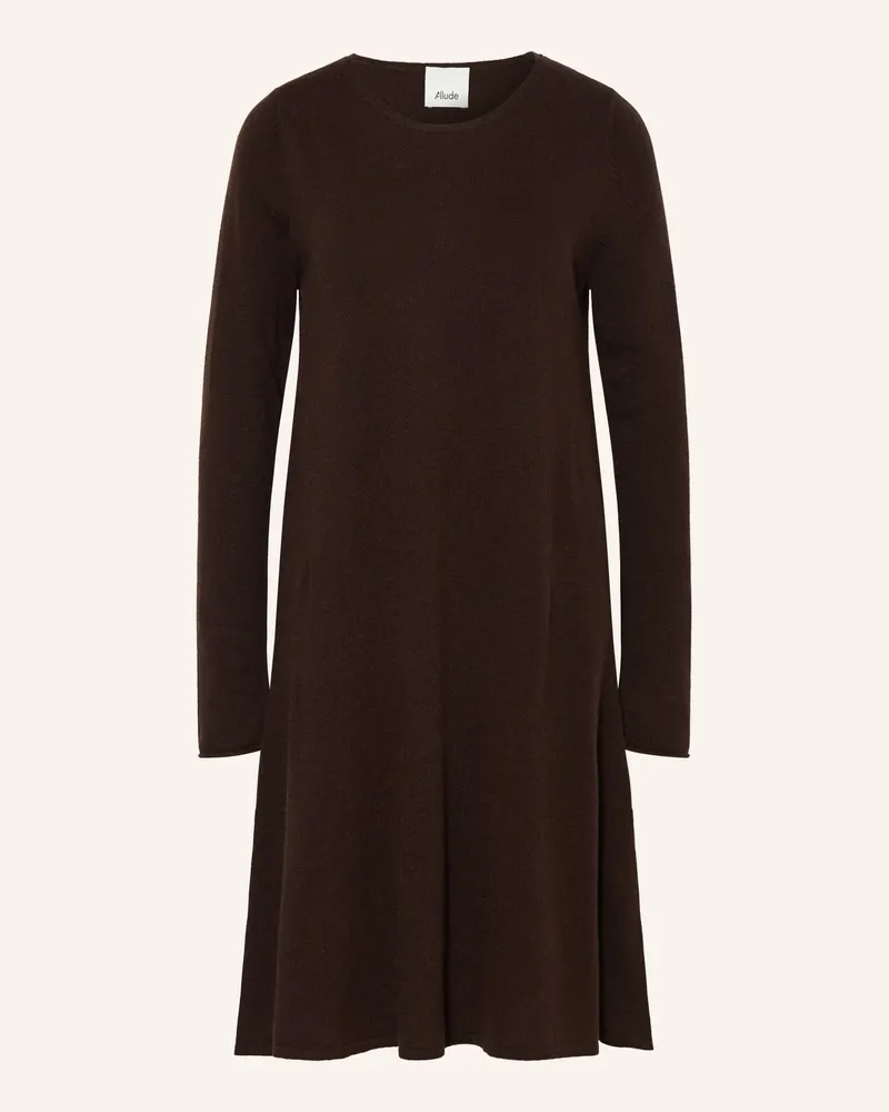ALLUDE Strickkleid Mit Cashmere braun Dunkelbraun