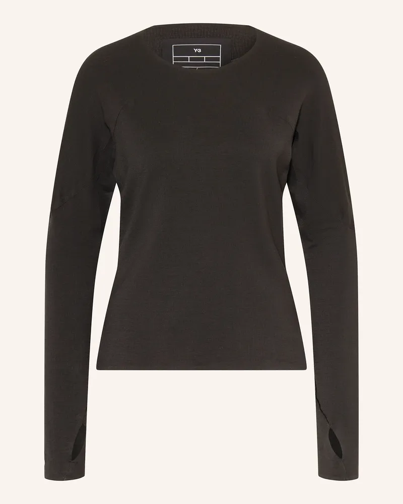 Y-3 Laufshirt schwarz Schwarz