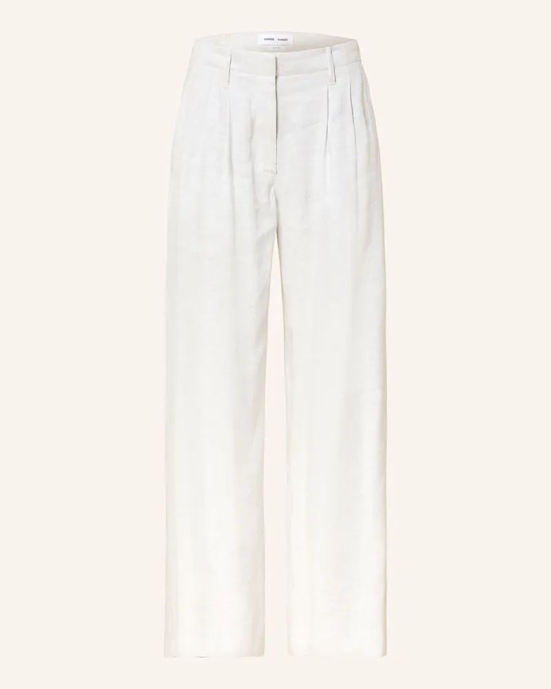 Samsøe & Samsøe Marlenehose Saiben grau Hellgrau