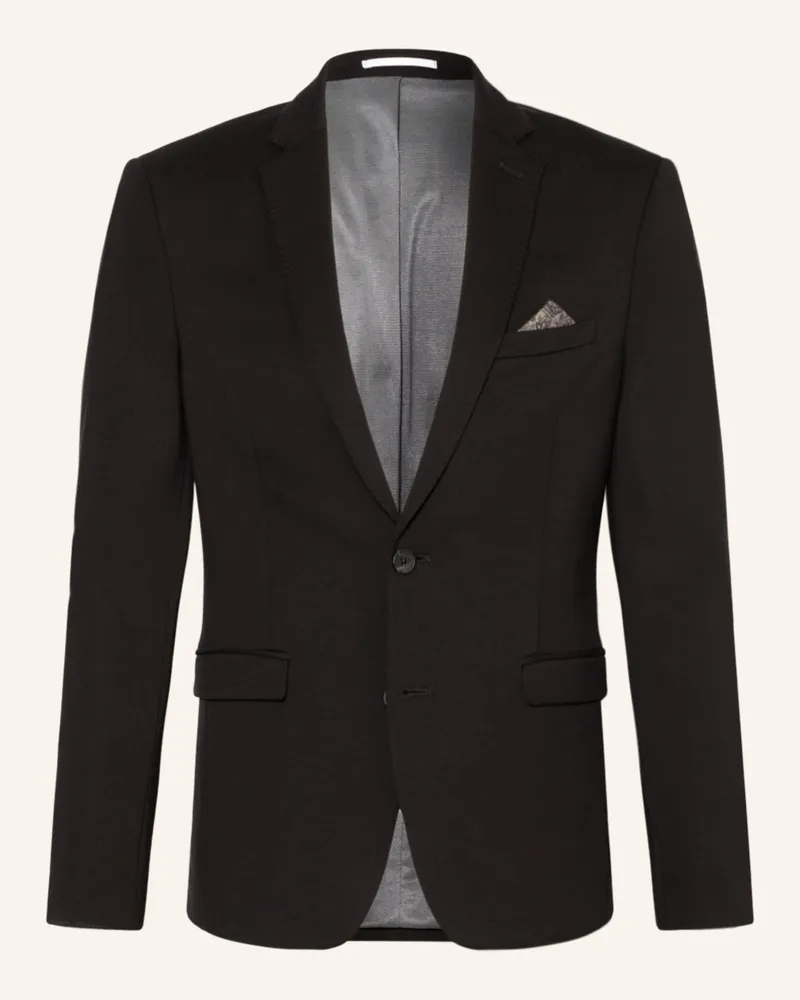 paul Anzugsakko Slim Fit Aus Jersey schwarz 790