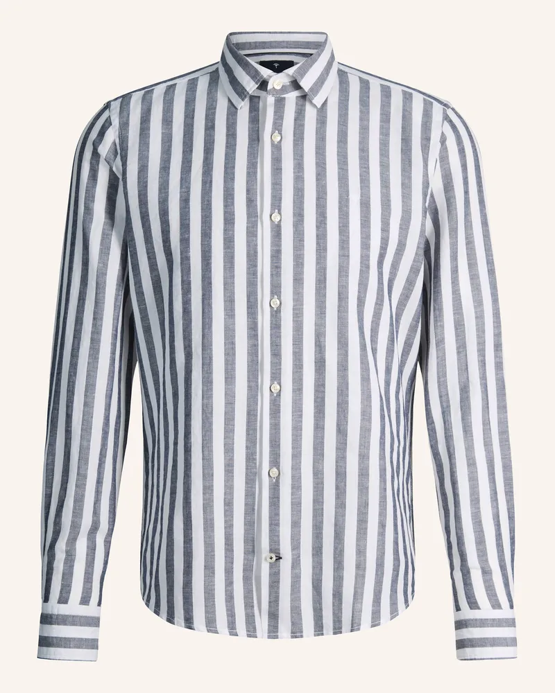 JOOP! Hemd Pit Slim Fit Mit Leinen blau Dunkelblau