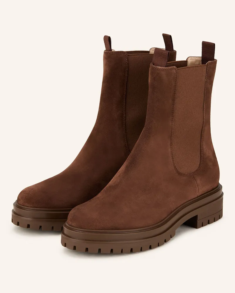 Gianvito Rossi Chelsea-Boots Braun