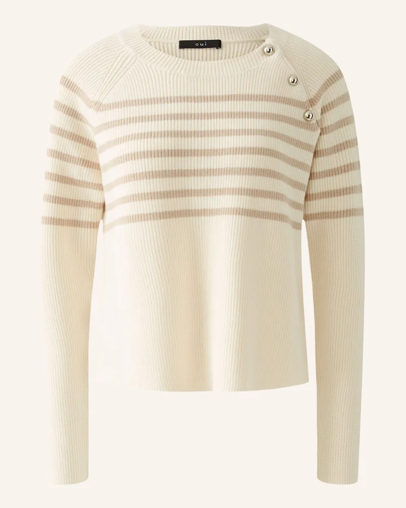 Oui  Pullover Weiss