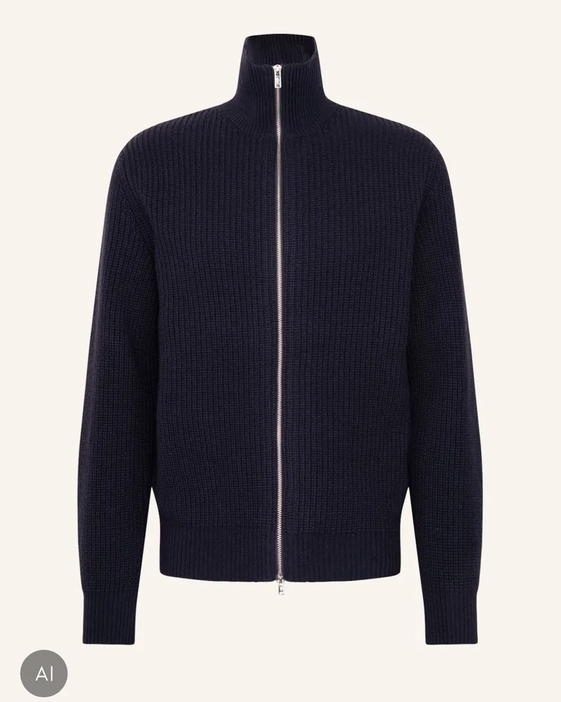 Seidensticker Cardigan Regular Fit blau Dunkelblau