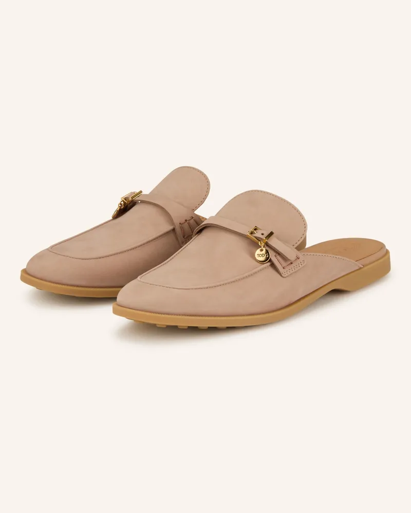 TOD'S Mules beige Rosé