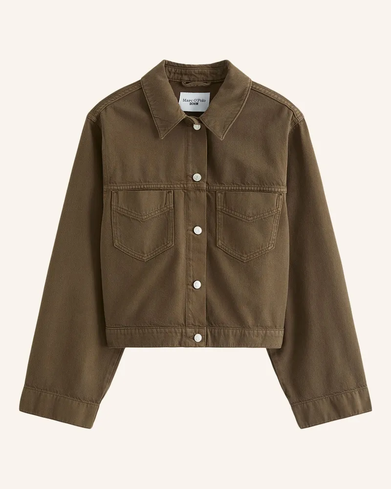 Marc O'Polo Jeansjacke braun Dunkelbraun