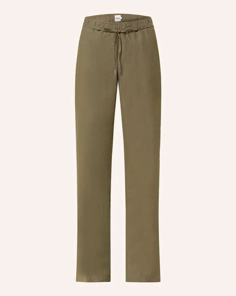 Brax Leinenhose FARINA Khaki