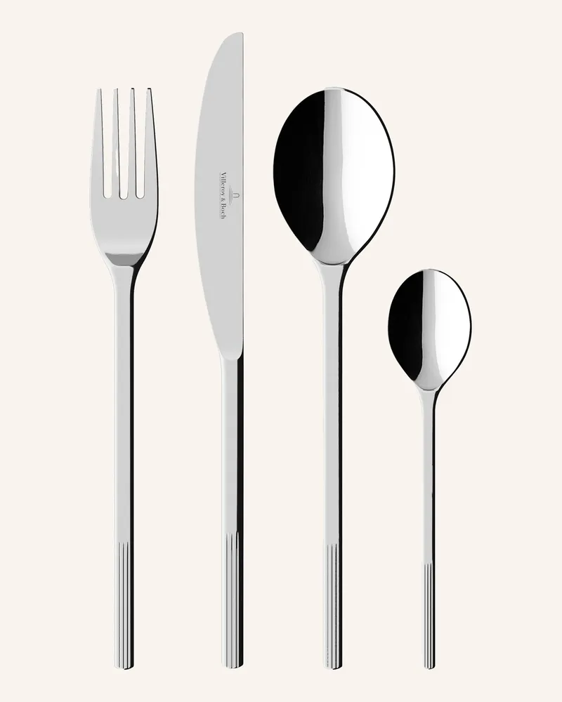 Villeroy & Boch Besteckset 24-Teilig Afina silber Silber