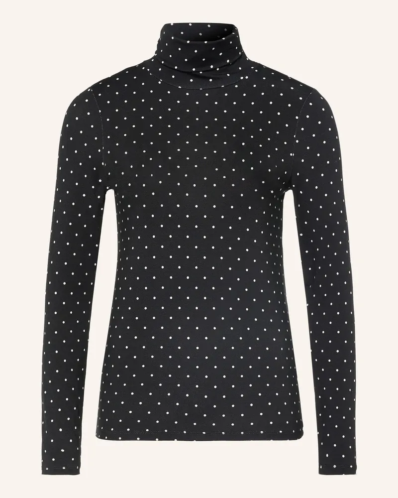 Majestic Rollkragenshirt schwarz Schwarz