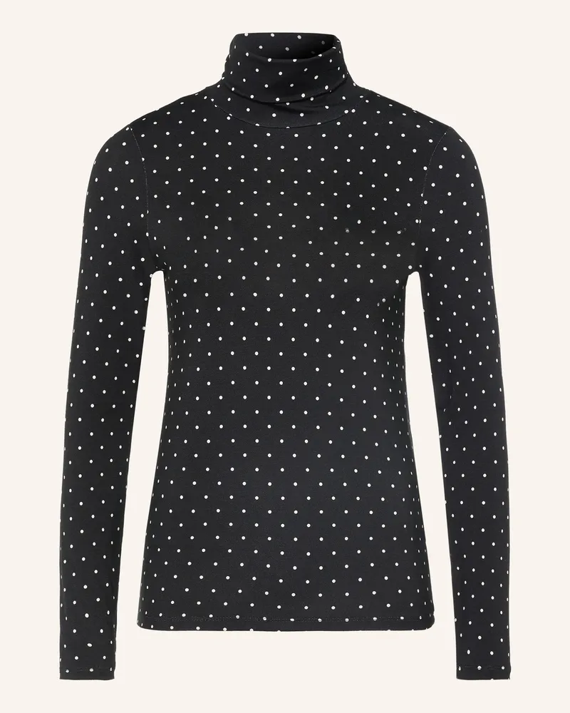Majestic Rollkragenshirt schwarz Schwarz