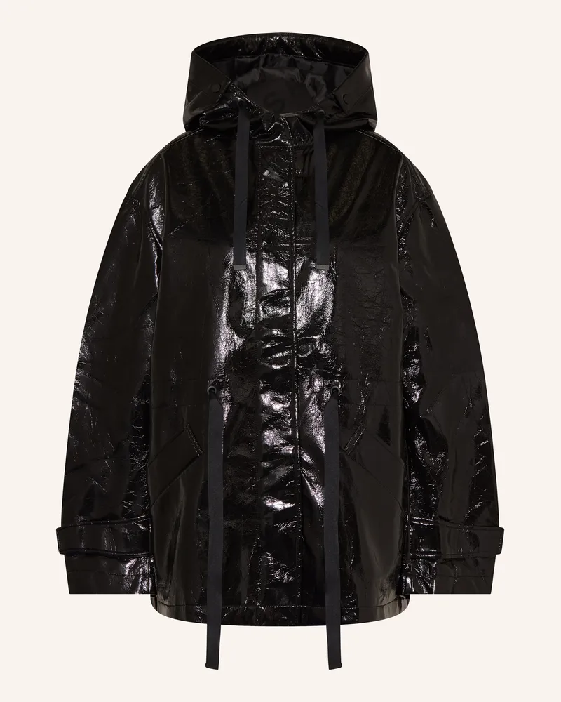 AllSaints Jacke KELSIE in Lederoptik Schwarz