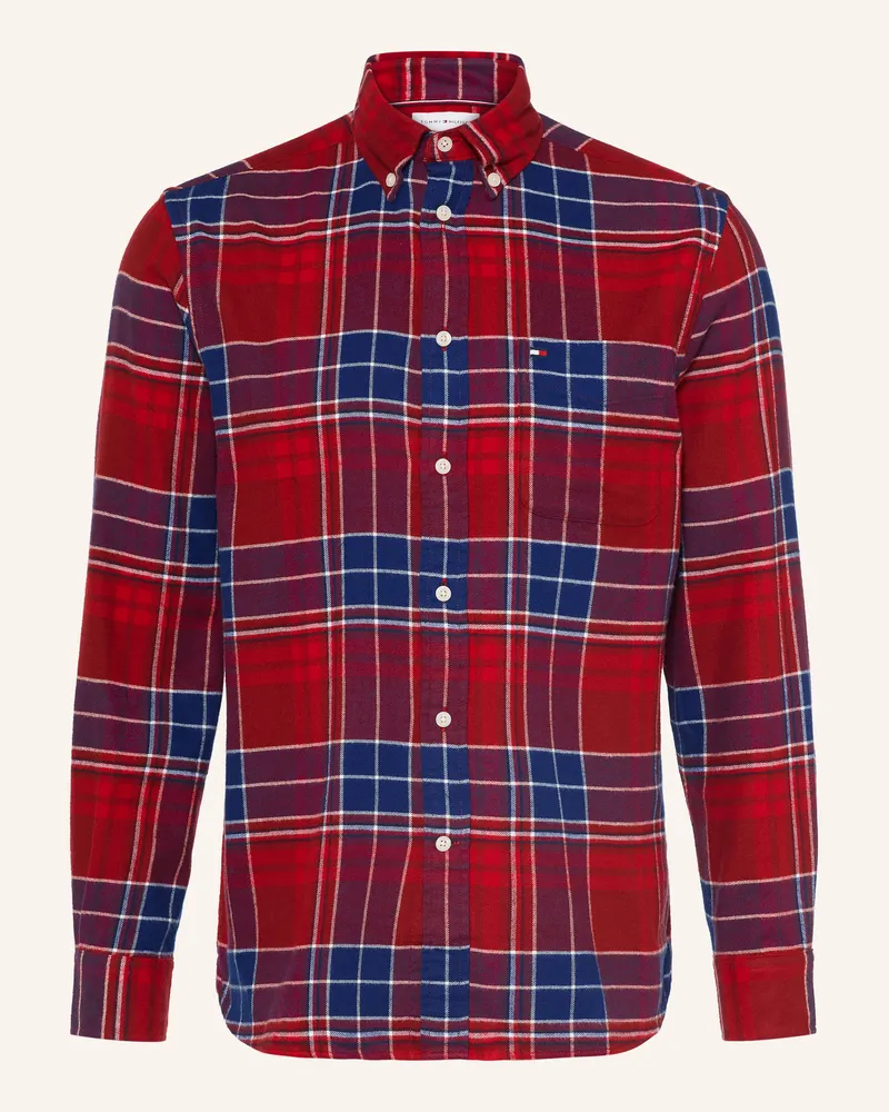Tommy Hilfiger Flanellhemd Regular Fit rot Rot