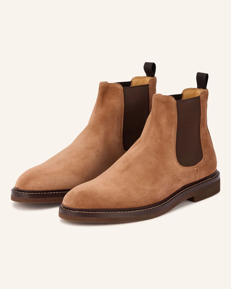 Brunello Cucinelli Chelsea-Boots braun Hellbraun