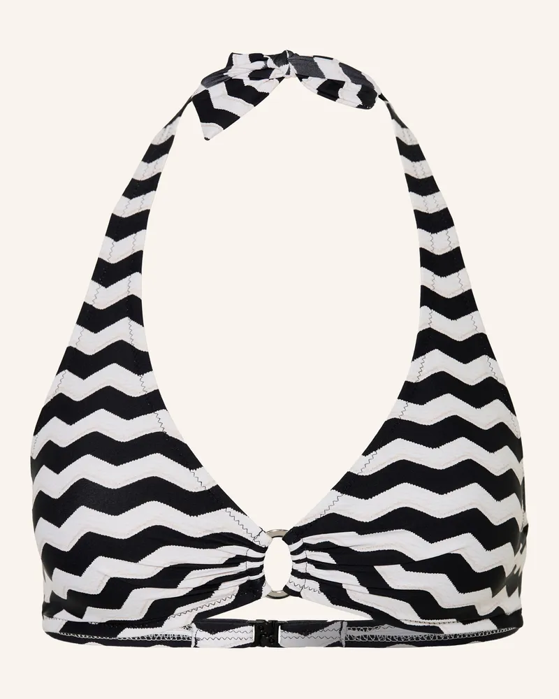 Lidea Neckholder-Bikini-Top Sandwave schwarz Schwarz