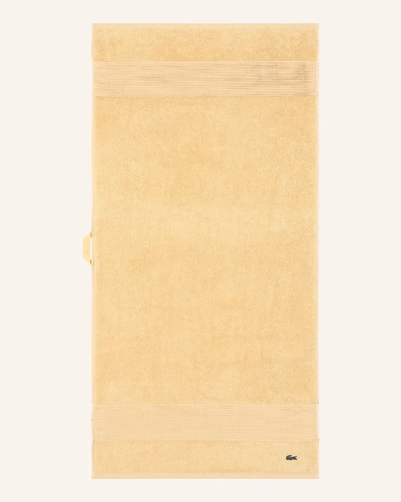 Lacoste Handtuch Llecroco beige Hellbraun
