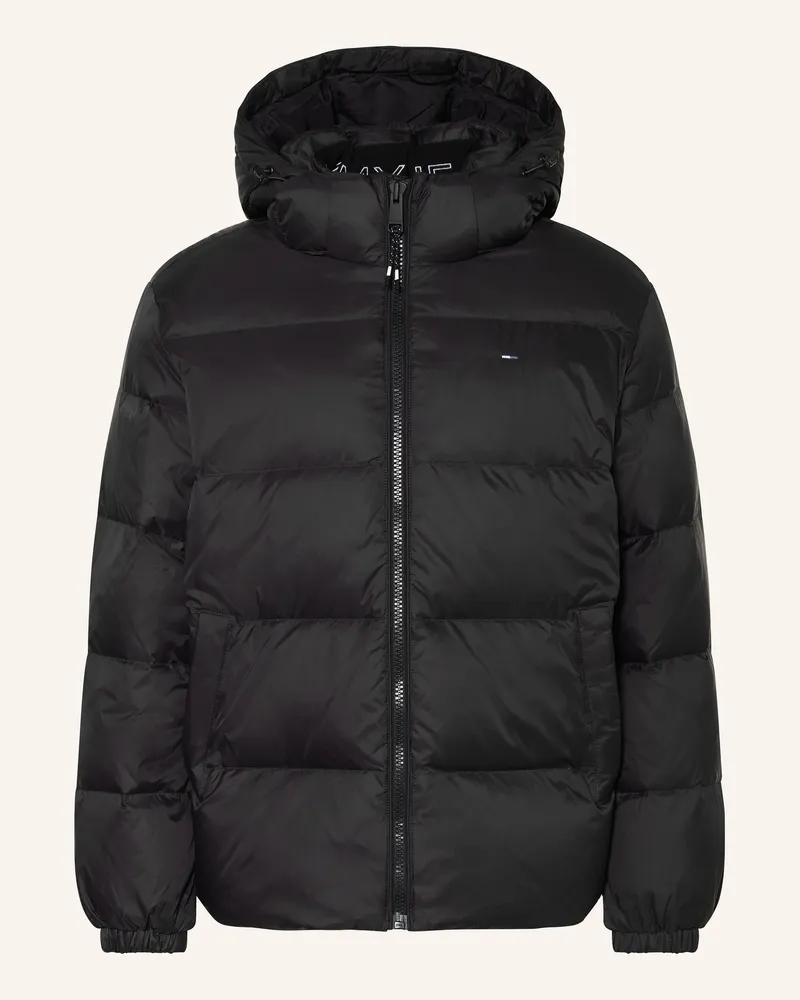 Tommy Hilfiger Daunenjacke mit abnehmbarer Kapuze Schwarz