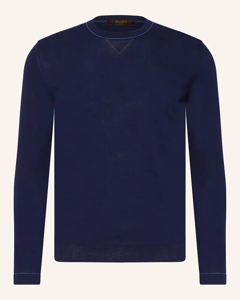 MOORER Pullover TRISTAND-CRE Dunkelblau