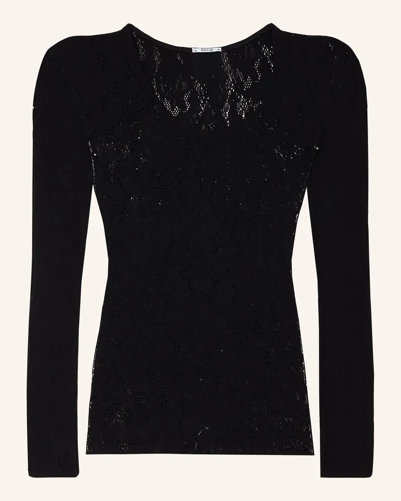 Wolford Longsleeve Infinite Rose schwarz 