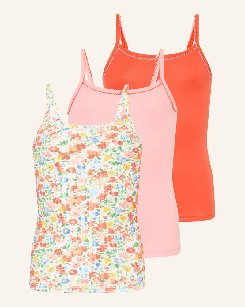 Petit Bateau 3er-Pack Tops pink Rosa