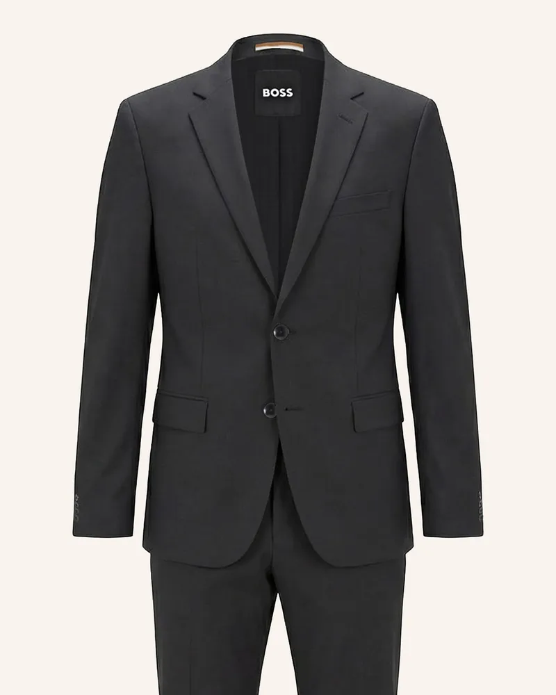 HUGO BOSS Business Anzug H-HUGE-2PCS-224 Slim Fit Schwarz