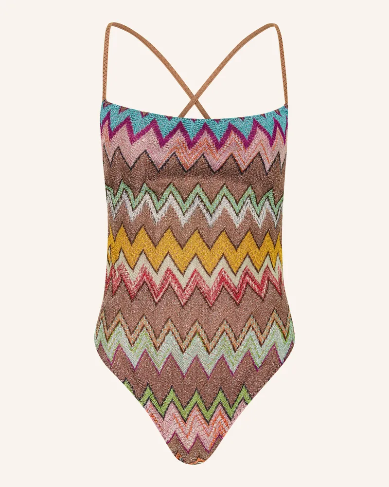 Missoni Badeanzug Mit Glitzergarn braun Braun