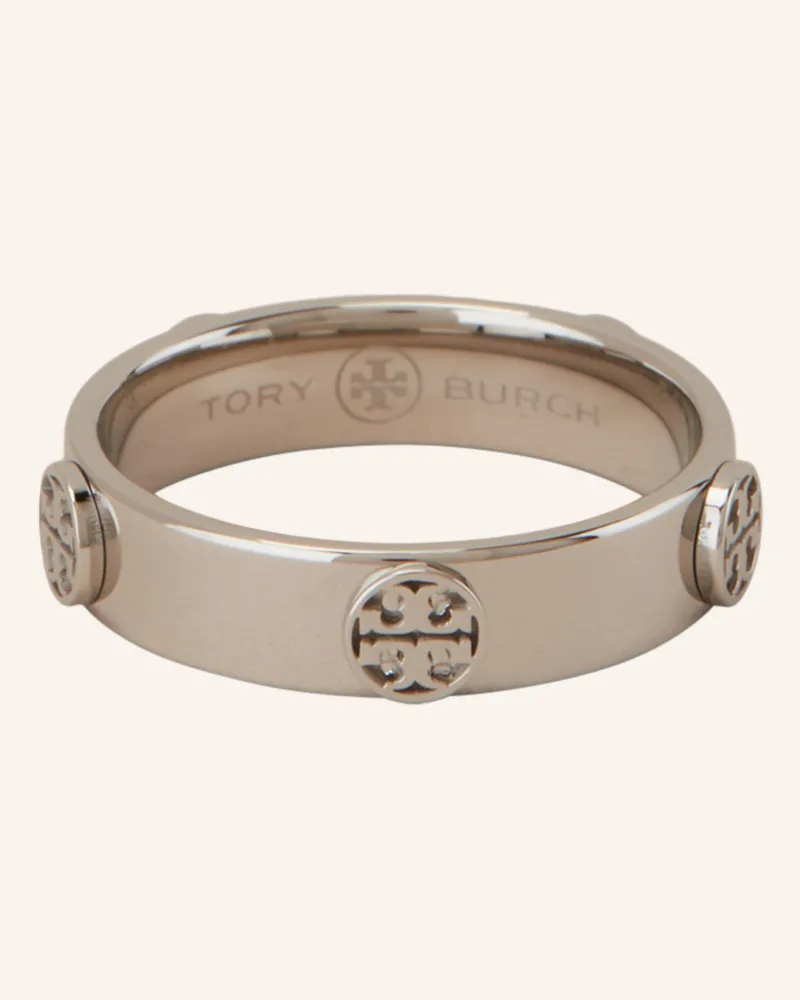 Tory Burch Ring MILLER STUD Silber