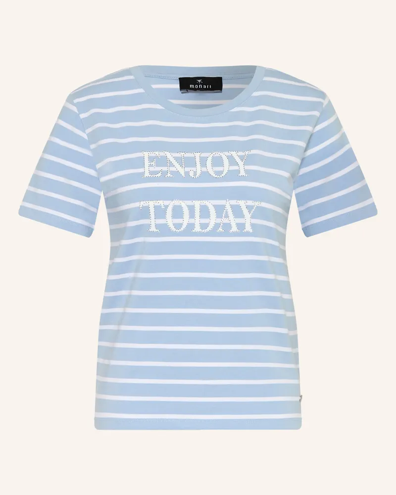monari T-Shirt Mit Schmucksteinen grau Blaugrau