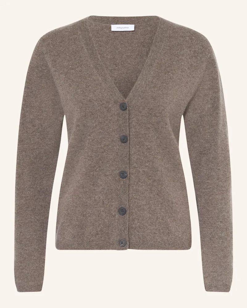 Darling Harbour Strickjacke Aus Cashmere braun Truffle