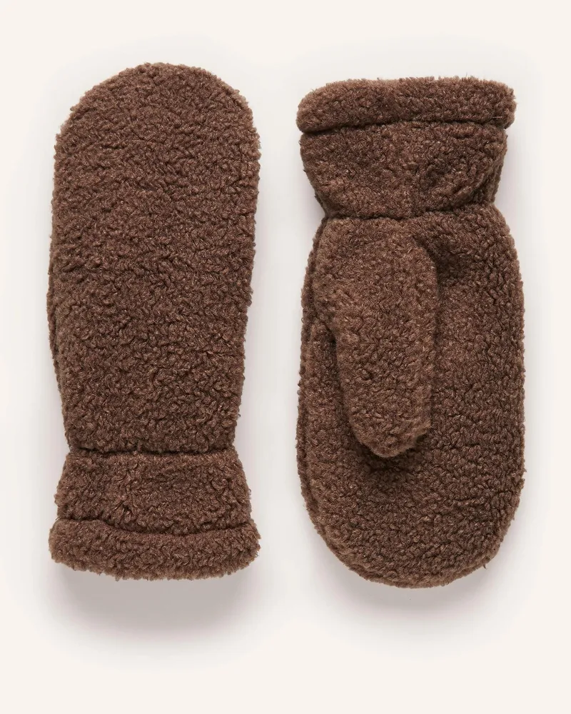 Loevenich Handschuhe aus Teddyfell Braun